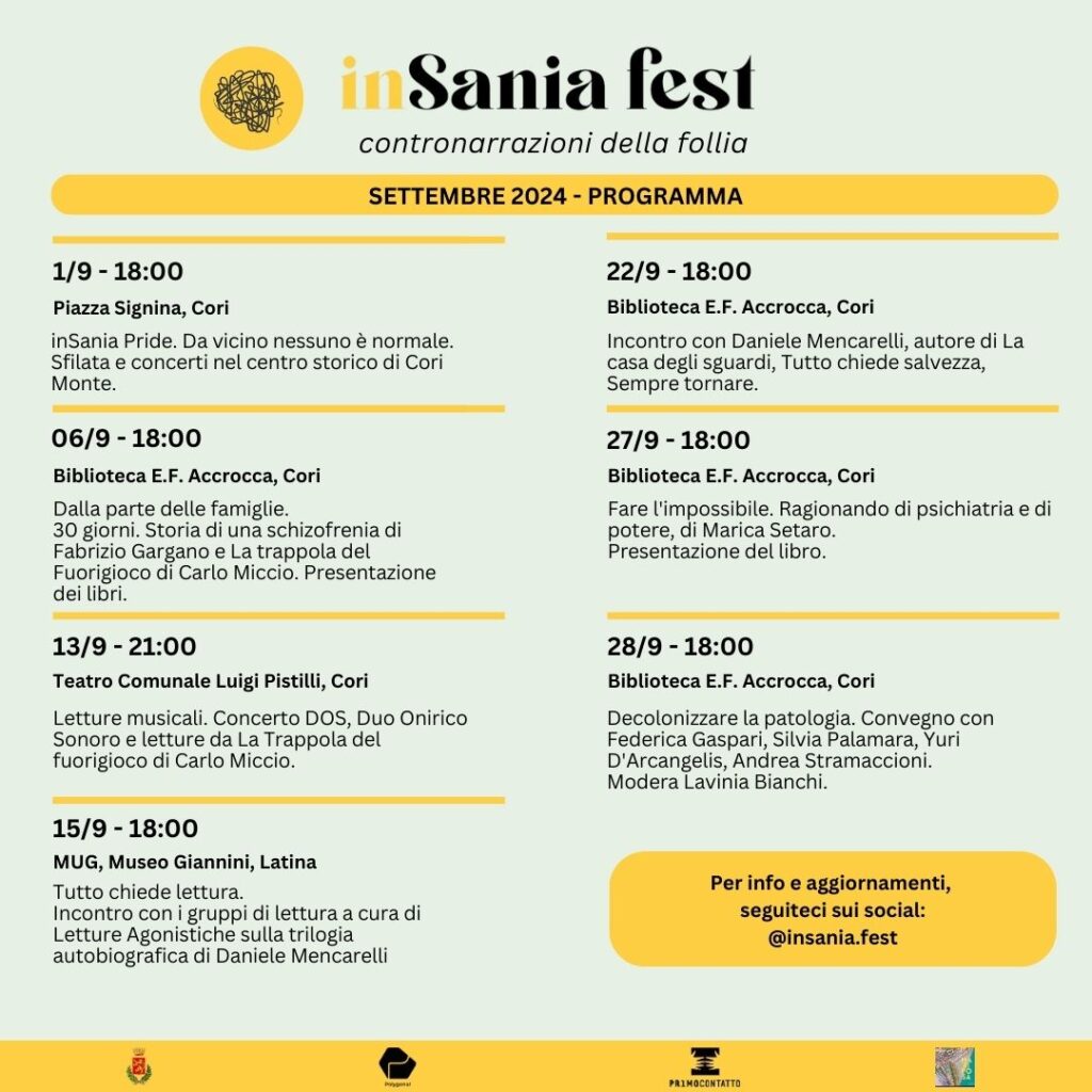 insania fest 2024 - festival sulla salute mentale