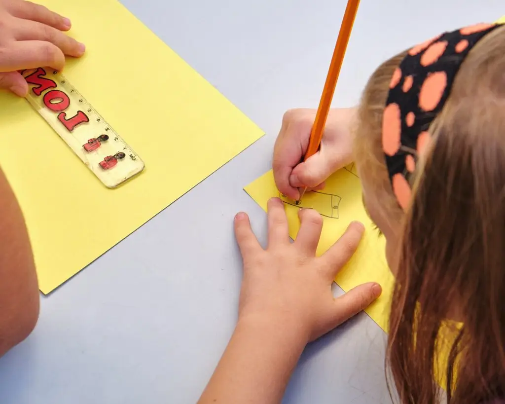 child drawing and making creative activities